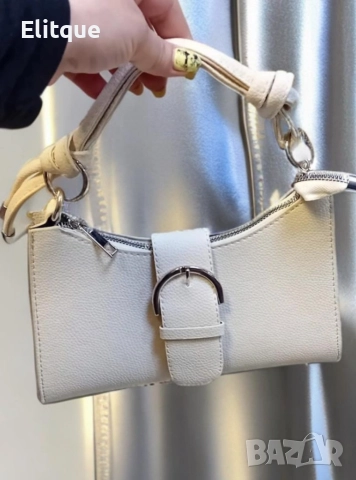 Малка дамска кожена чанта с цип, голямо разнообразие от цветове, снимка 9 - Чанти - 52864386