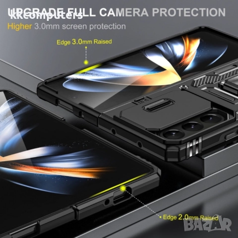 Samsung Galaxy Z Fold6 5G Удароустойчив Ring Holder Калъф и Протектор, снимка 9 - Калъфи, кейсове - 51955469