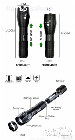 Фенер с батерия 1000 , снимка 4 - Друга електроника - 42967647