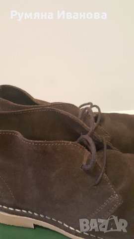 Кафяви обувки от естествен велур марка JACK & JONES, снимка 5 - Ежедневни обувки - 37563989