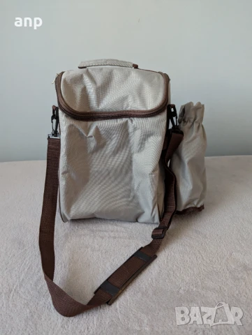 Чанта за пикник с комплект за хранене | Като нова, снимка 4 - Хладилни чанти - 51359188