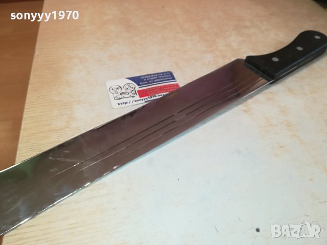 кукри-мачете инокс хром 57х11см от франция 1911231616, снимка 6 - Антикварни и старинни предмети - 43059844