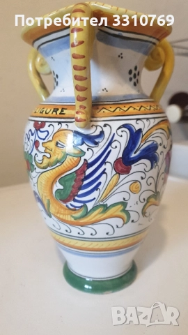 Прекрасни вази в стил "Майолика "., снимка 2 - Вази - 52566959