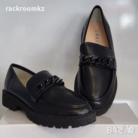 Модни дамски обувки лоуфър модел: 3731-1 black, снимка 2 - Дамски ежедневни обувки - 40448385