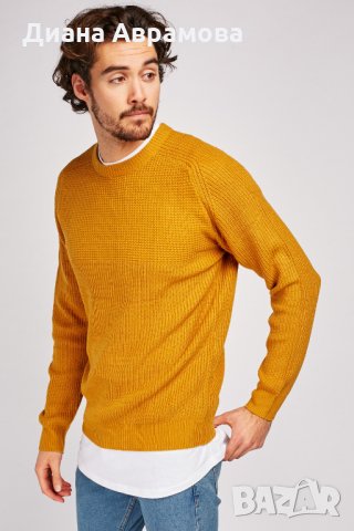 нови пуловери горчица и маслина, снимка 1 - Пуловери - 27639604