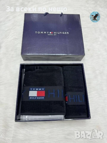 Tommy Hilfiger Луксозни Хавлии - 2бр. в кутия - Налични Различни Цветове Код E701, снимка 4 - Хавлиени кърпи - 51151679