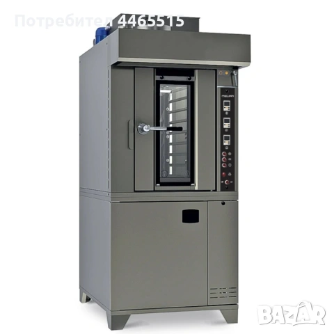 Ротационна фурна с 1 количка и 10 тави 40x60