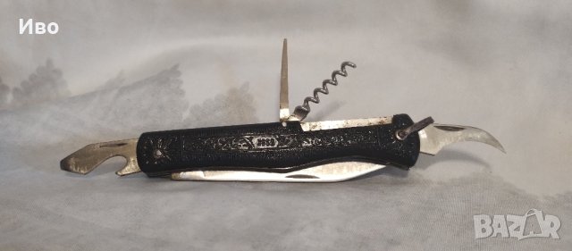 Многофункционален руски сгъваем джобен нож Ворсма Дубок  произведен 1980 г. в СССР , снимка 4 - Ножове - 43597710