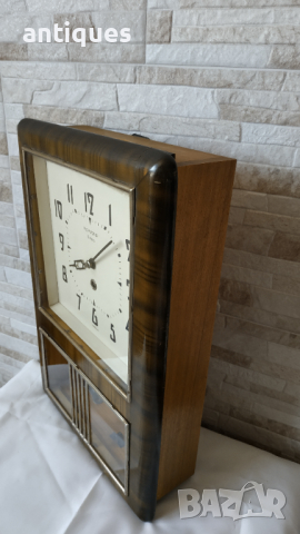 Стар стенен часовник - RICHMOND 8 days - Антика - 1975"г., снимка 5 - Антикварни и старинни предмети - 36571435
