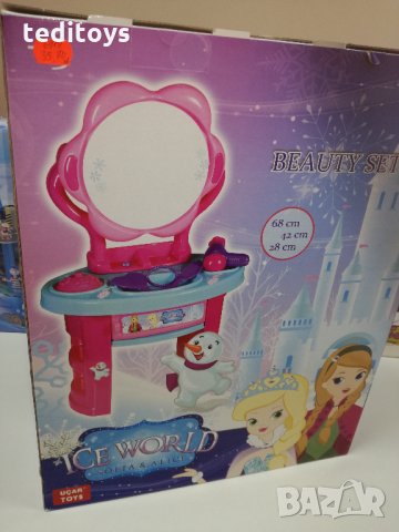 Детска тоалетка с аксесоари Ледена принцеса, снимка 3 - Играчки за стая - 27142430