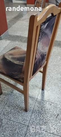 Дървени тапицирани столове, снимка 3 - Столове - 52997518