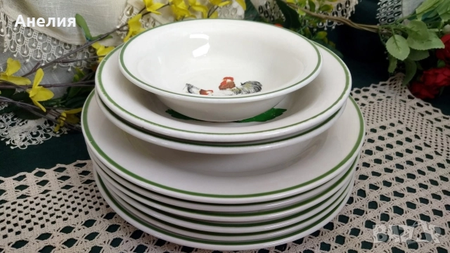 Luciano Italy Кокошки и петлета, снимка 2 - Чинии - 52942179