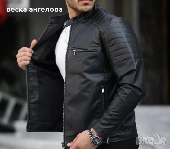 Кожени якета - дамско и 2 мъжки, снимка 3 - Якета - 52749135