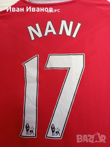 Оригинална шампионска фланелка на Манчестър Юнайтед - Нани - 2010/2011, снимка 11 - Футбол - 48727408