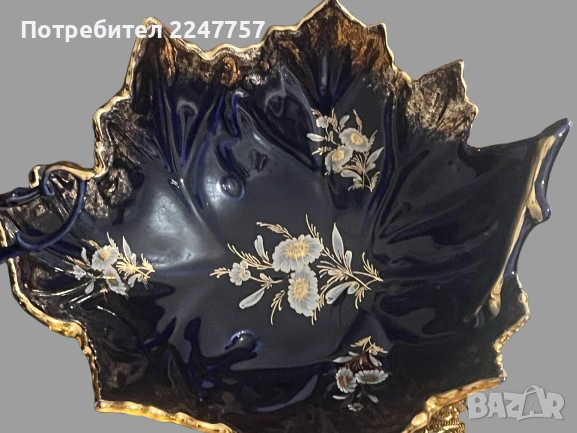 Кралски кобалтов порцелан, снимка 2 - Антикварни и старинни предмети - 53039636