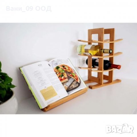Бамбукова стойка за вино, снимка 3 - Декорация за дома - 38426196