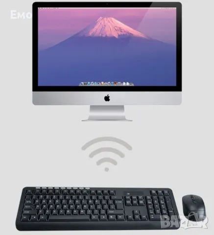 Безжични 2,4GHz wireless клавиатура и оптична мишка KMT4, снимка 6 - Клавиатури и мишки - 47817588