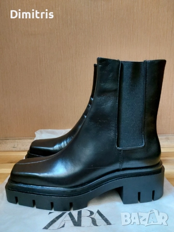 Дамски кожени боти, снимка 5 - Дамски боти - 52930181