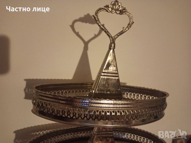 Триетажен поднос, снимка 4 - Прибори за хранене, готвене и сервиране - 36478236