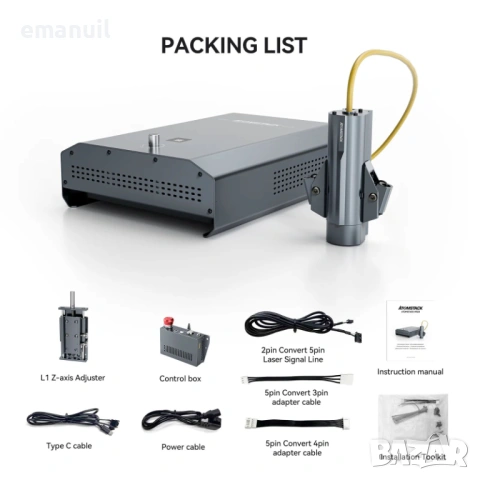 МОДУЛ ATOMSTACK R30 2W и MR20 20W Fiber Laser лазер лазерно гравиране