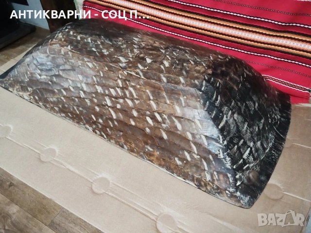Старинна Ръчно Изработена Дървена Ренесансова Нощва, Корито За Месене На Тесто 19' Век / НОМЕР 693., снимка 9 - Антикварни и старинни предмети - 53486111