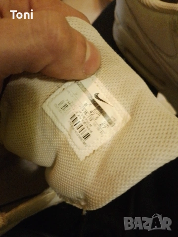 nike air max 90 white leather 42.5 -не са нови но са много запазени , снимка 3 - Маратонки - 53541770