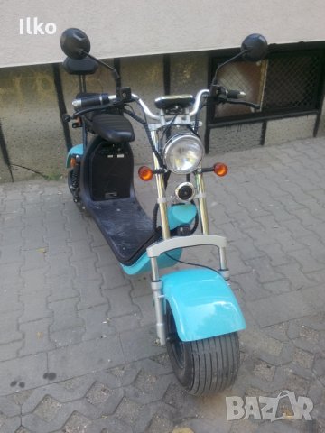Промоция!!! Двуместен Електрически скутер ЧОПЪР City Harley 2000 Вата, снимка 8 - Мотоциклети и мототехника - 26617204