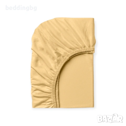 Качествен чаршаф с ластик от 100% памучно трико , снимка 2 - Спално бельо - 53342123