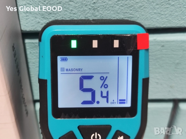 Kiprim WM01 влагомер за стени, дърво и зидария без игли, снимка 4 - Измервателни инструменти - 51669059