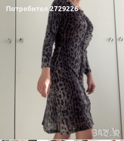 Рокля с леопардов принт, снимка 3 - Рокли - 43452973
