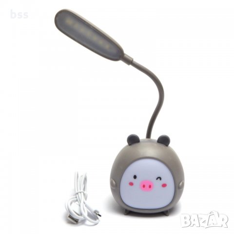 Код 84486 LED лампа - животинче с подвижно рамо и стабилна основа - розово, снимка 3 - Настолни лампи - 33357833