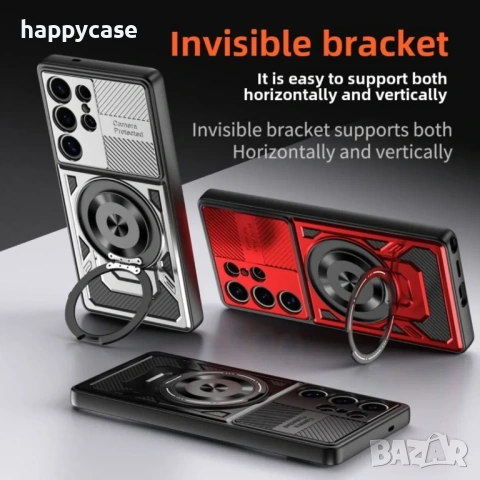 Samsung Galaxy A17 / RUGGED MAGSAFE Удароустойчив кейс гръб калъф с пръстен, снимка 6 - Калъфи, кейсове - 53433910