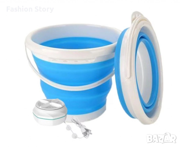 Мини преносима пералня, за пътуване, туризъм и почивка, ултразвукова турбина 24W, USB, снимка 4 - Перални - 51455544