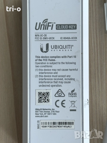 Контролер Ubiquiti UniFi Cloud Key, снимка 2 - Суичове - 51943152