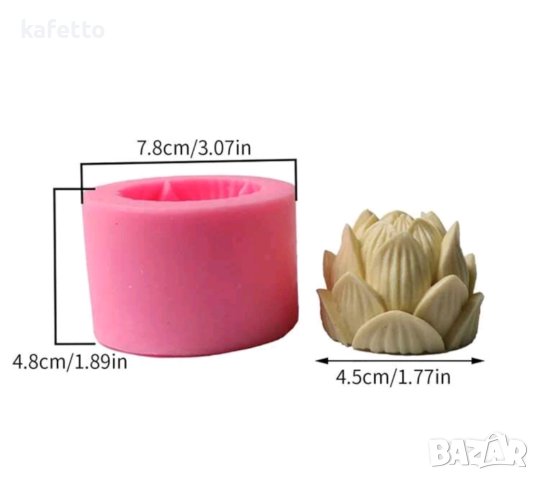 Нов молд лотус за свещи/ сапуни, снимка 4 - Декорация за дома - 43141735