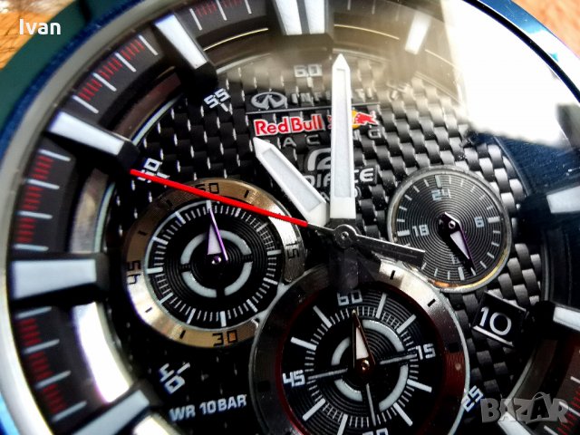 Продавам лимитиран часовник Casio Infiniti Racing Red Bull, снимка 6 - Мъжки - 23744053