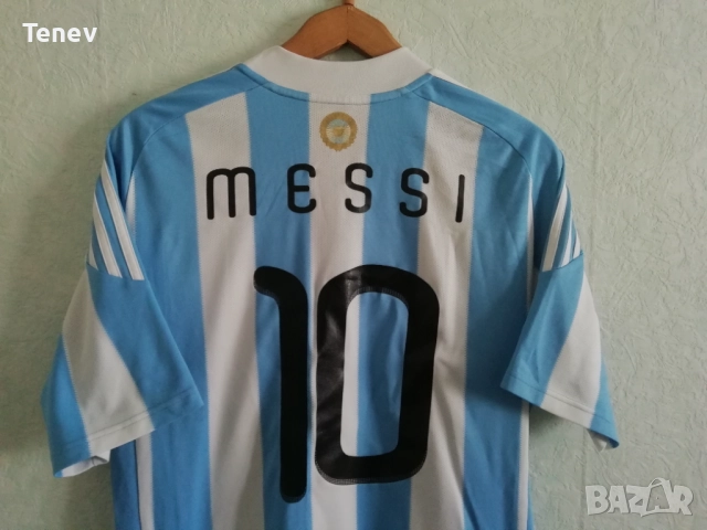 Argentina Lionel Messi Adidas оригинална тениска фланелка Аржентина Меси , снимка 3 - Тениски - 52919324