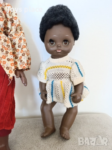 Стара кукла негърка от 60те години , снимка 2 - Колекции - 51709057