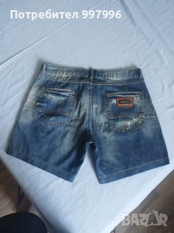 къси дънки- DSQUARED- унисекс XL размер, снимка 7 - Къси панталони и бермуди - 50990457