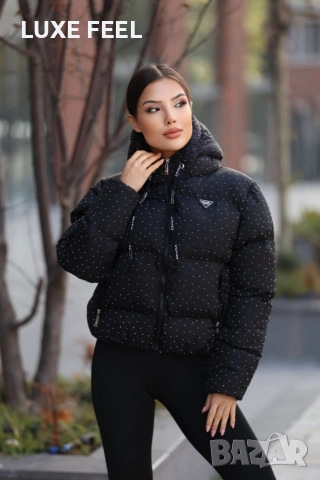 Дамски Зимни Якета с Камъни ⚜️Prada