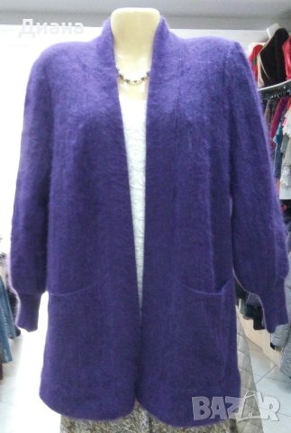 Плътна ангора-дамска жилетка