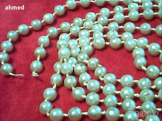 красиво старо перлно колие естествени перли, снимка 4 - Антикварни и старинни предмети - 43876522