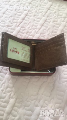 Оригинални мъжки кожени портфейли марка LEVI’S - светлокафеви, снимка 2 - Портфейли, портмонета - 27380787