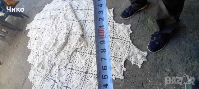 2бр стари ръчно плетени ретро покривки, снимка 13 - Антикварни и старинни предмети - 50781171