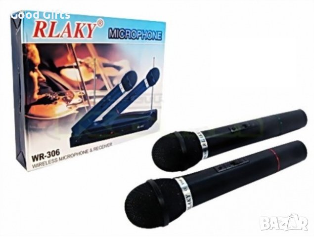 2 броя Комплект безжични микрофони RLAKY, снимка 4 - Микрофони - 42987472