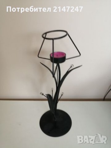 Антикварен свещник , снимка 3 - Антикварни и старинни предмети - 27005852