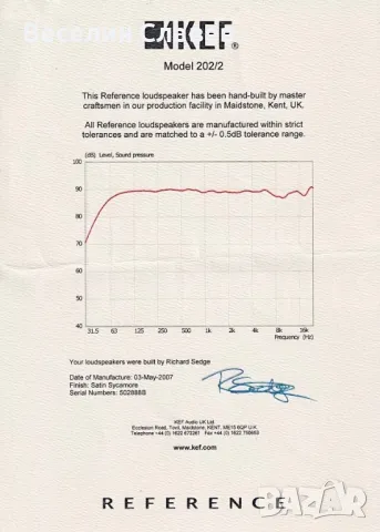 KEF REFERENCE 202/2C CENTRE SPEAKER, снимка 12 - Тонколони - 49691844