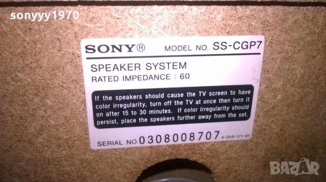 sony model ss-cgp7-2бр тонколони-внос швеция-25х20х16см, снимка 12 - Тонколони - 28039947