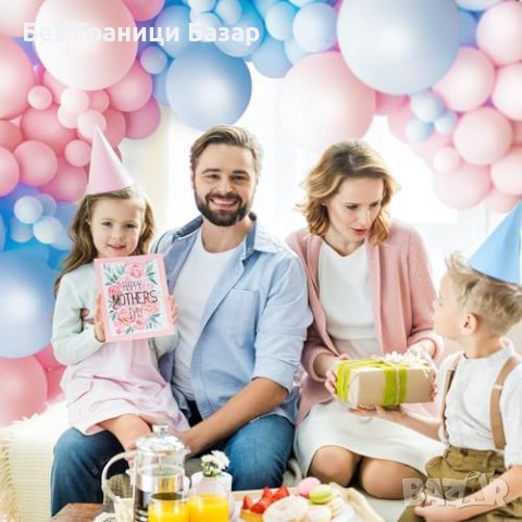 Нов Балонен Гирлянд Комплект за Сватби Рождени Дни Балони Арка Украса, снимка 4 - Други - 43684312