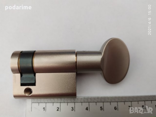 Патрон Кale/Кале, 31 мм, с ръкохватка, едностранен, ДИН палец, снимка 4 - Входни врати - 32447236